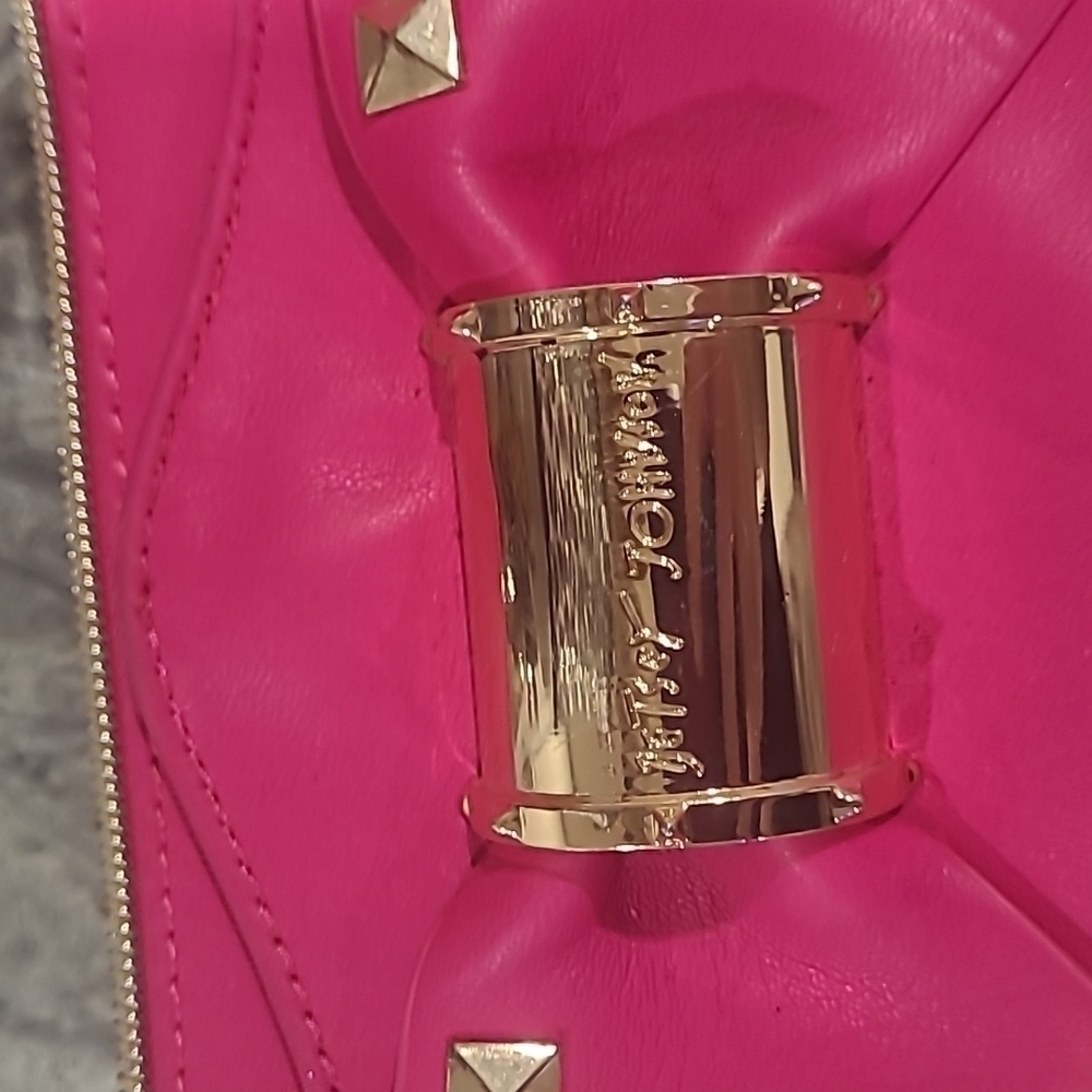 BETSEY JOHNSON PINK STUDDED CLUTCH - Picture 3 of 10